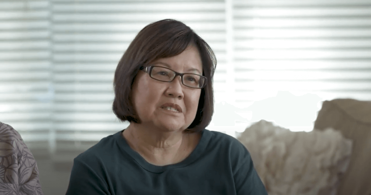 Emergency room patient Janis talking