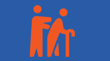 illustration of care taker