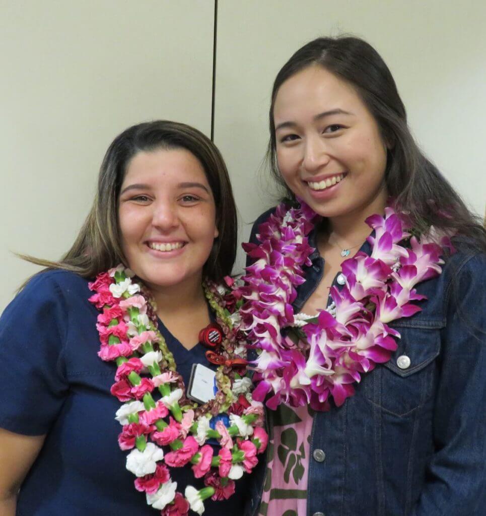 Peggy Dineen-Orsini Scholarship recipients Jasmine Smeraglia and Shawnee Marsh