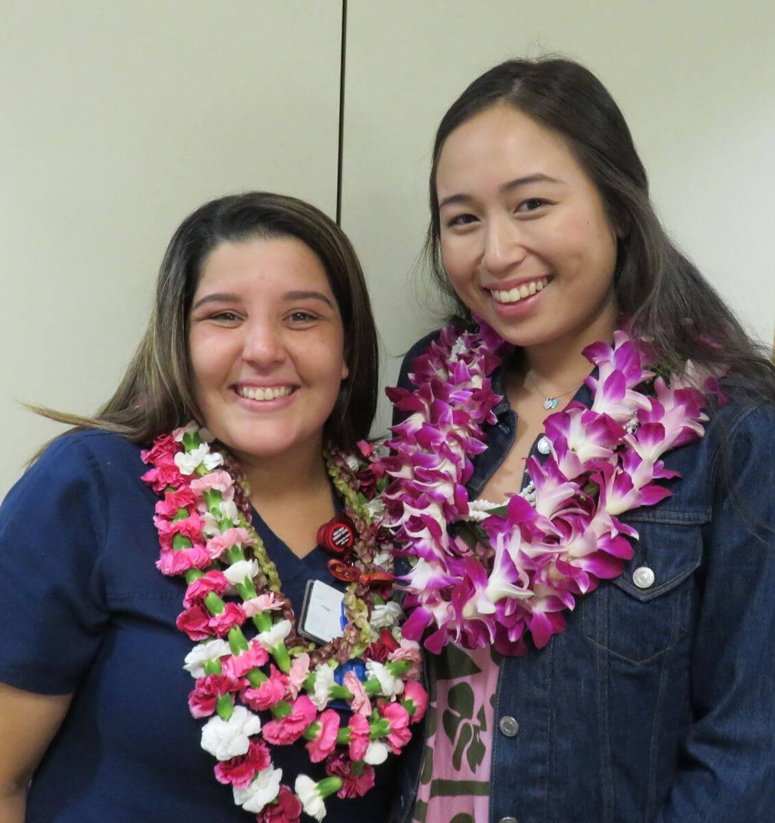 Peggy Dineen-Orsini Scholarship recipients Jasmine Smeraglia and Shawnee Marsh