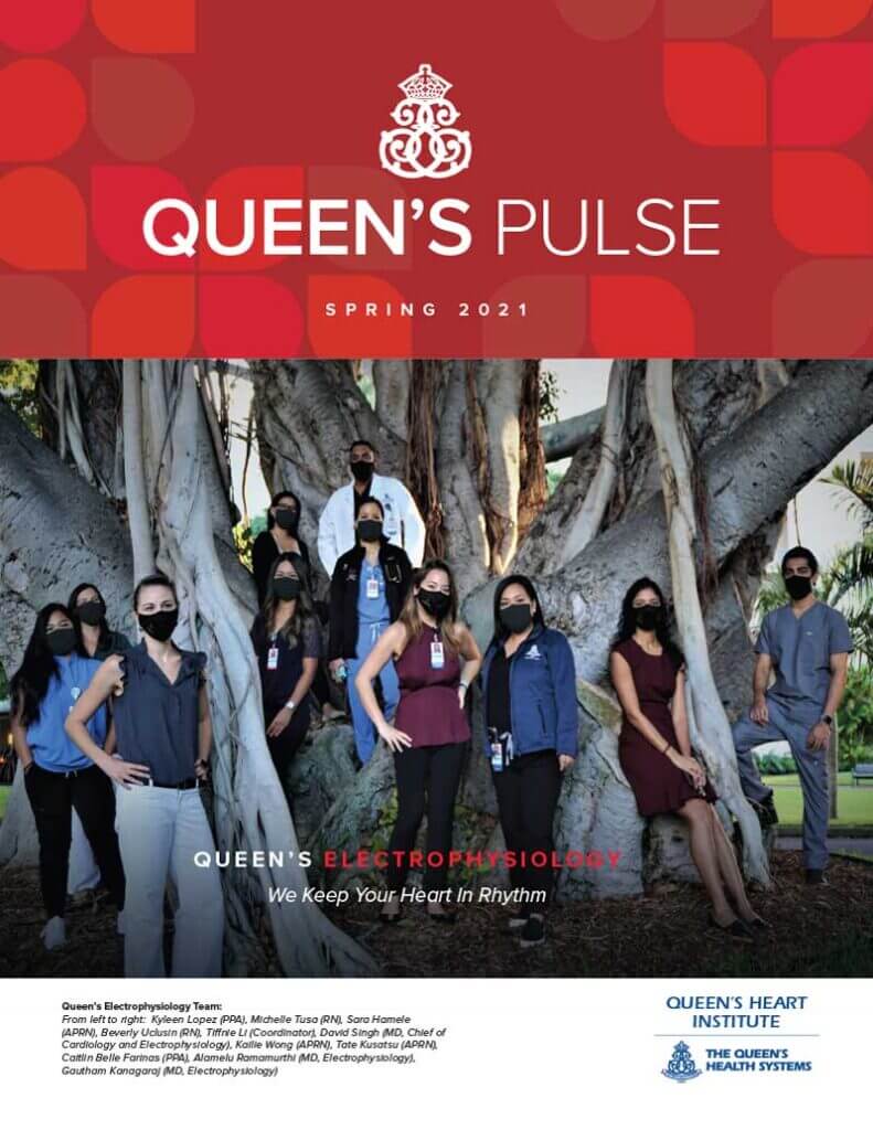 Queen's Pulse Newsletter cover with group image