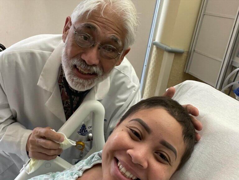 Monica with Dr. Chong