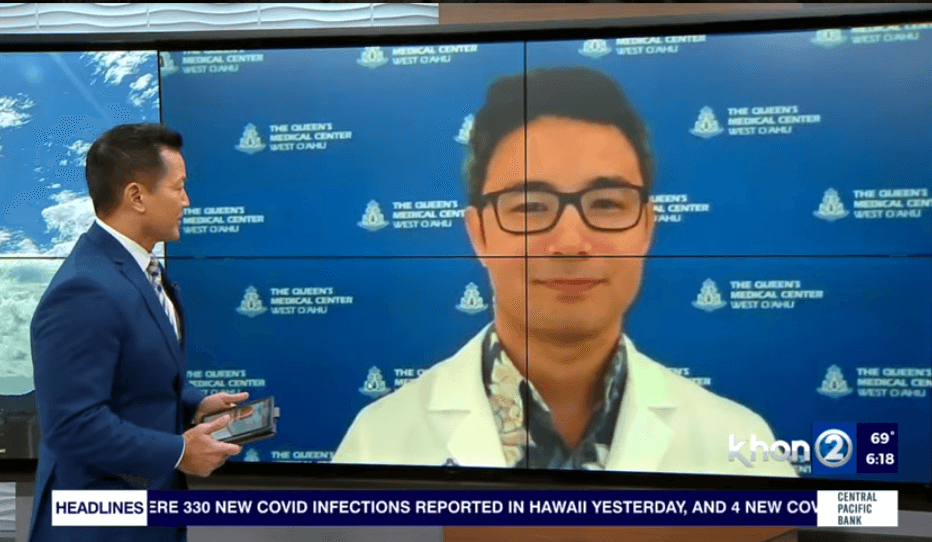 Dr. Riley Kitamura on the news